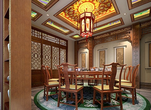 王益中式古典风格家居装修设计效果图