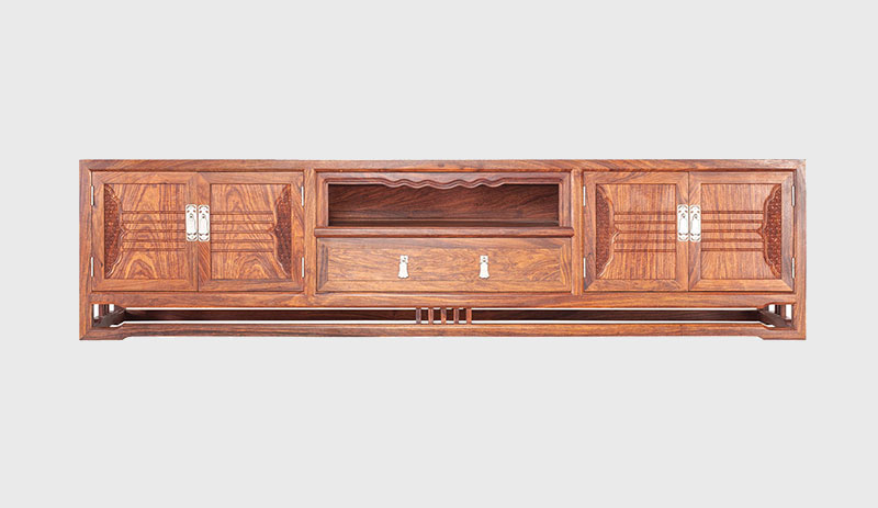 王益刺猬紫檀电视柜低柜现代中式全实木电视柜客厅高低柜
