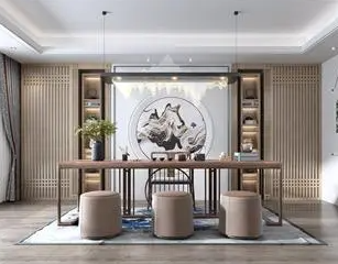 王益新中式风格茶室如何规划设计